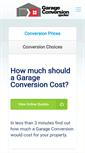 Mobile Screenshot of garageconversionquoter.co.uk